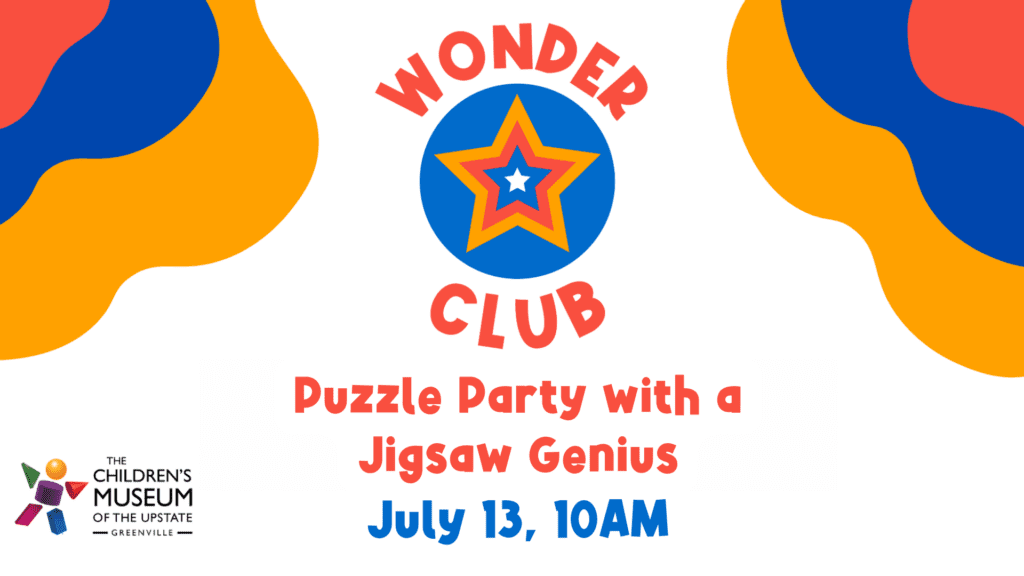 the wonder club puzzle party with a jigsaw genius