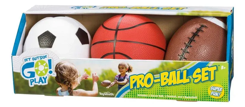 a box with three different types of balls in it
