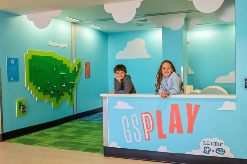 GSPlay, an interactive, imaginative play space created in partnership with Plus-Plus USA and The Children’s Museum of the Upstate.