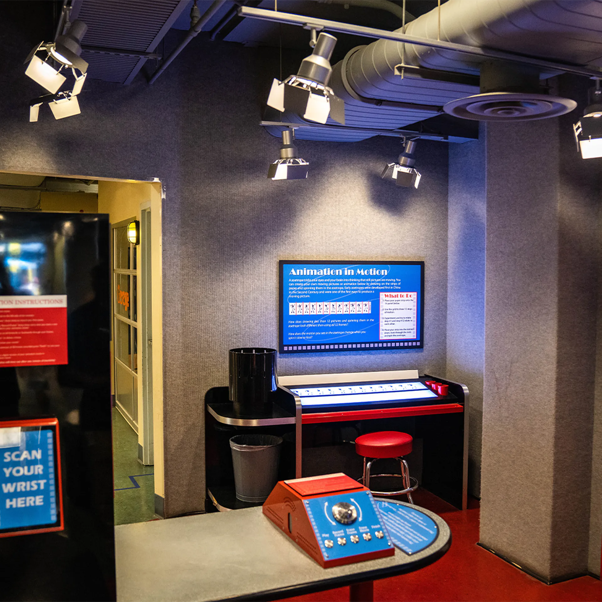 The Animation Station at The Children's Museum of the Upstate Greenville location.