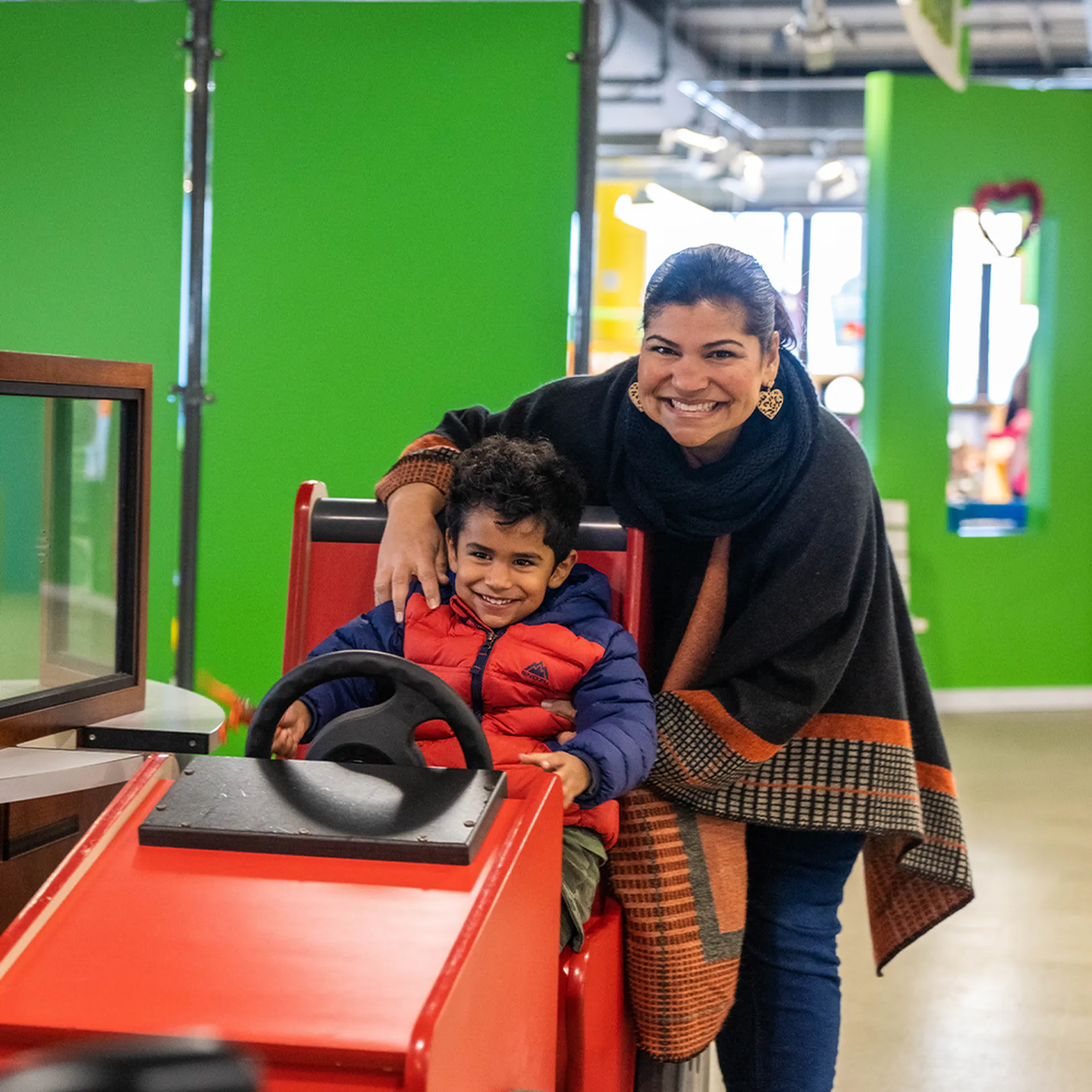 The bank exhibit at the Children's Museum of the Upstate Greenville location.
