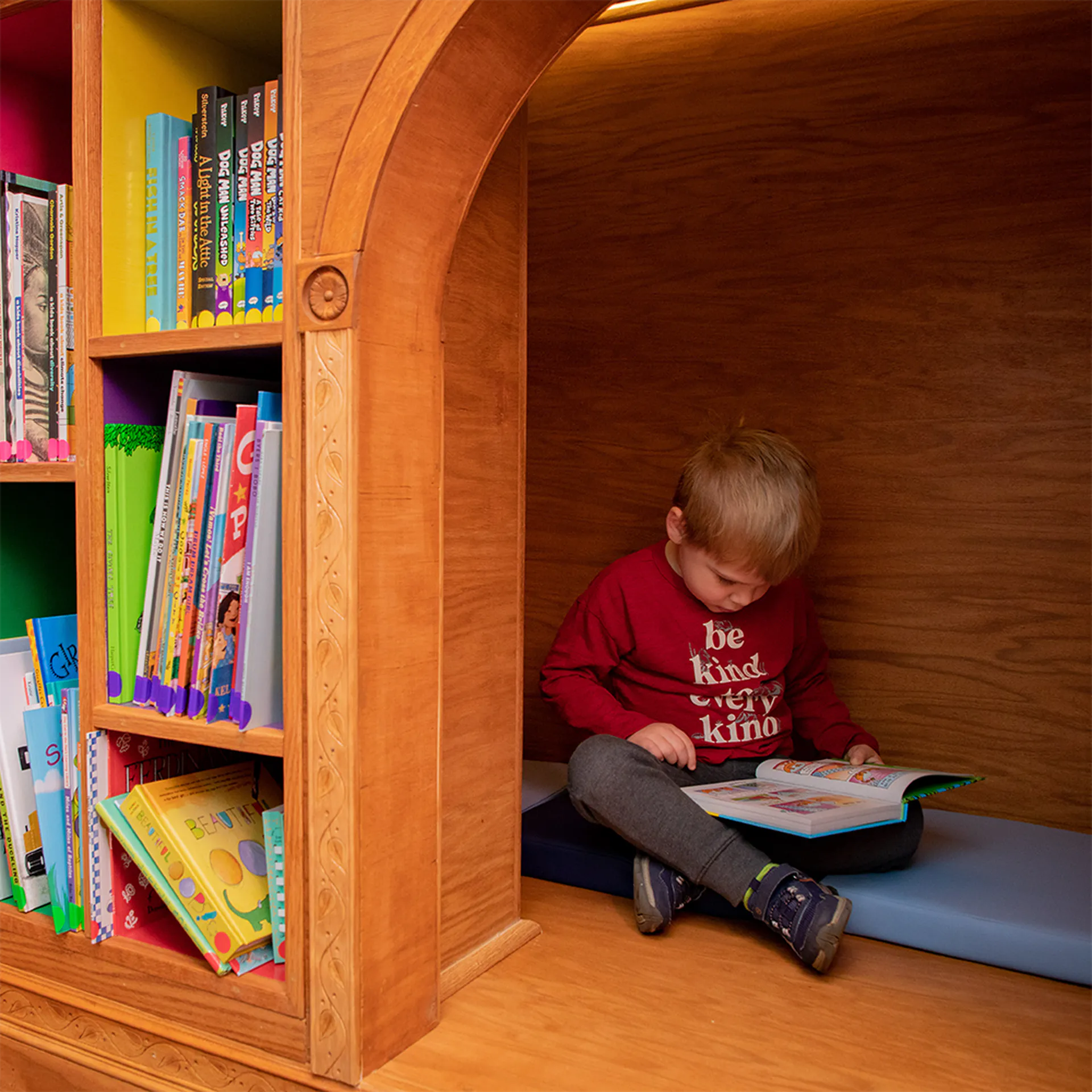The Book Nook at the Children's Museum of the Upstate Greenville location.