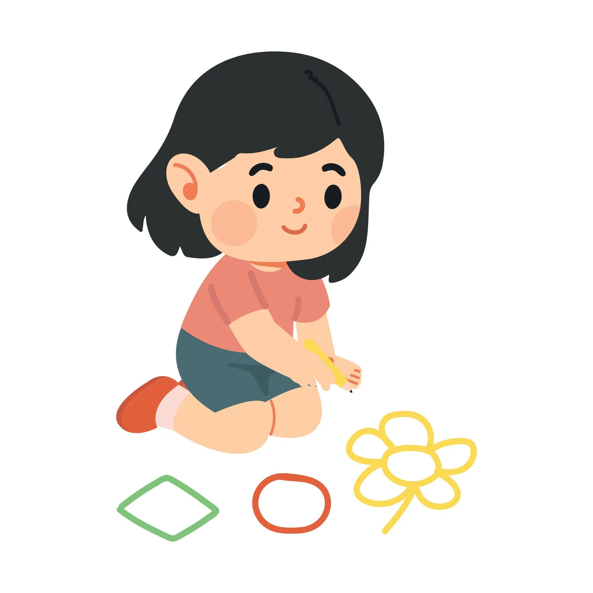 vecteezy child drawing shapes on the ground 62975101 vecteezy child drawing shapes on the ground 62975101
